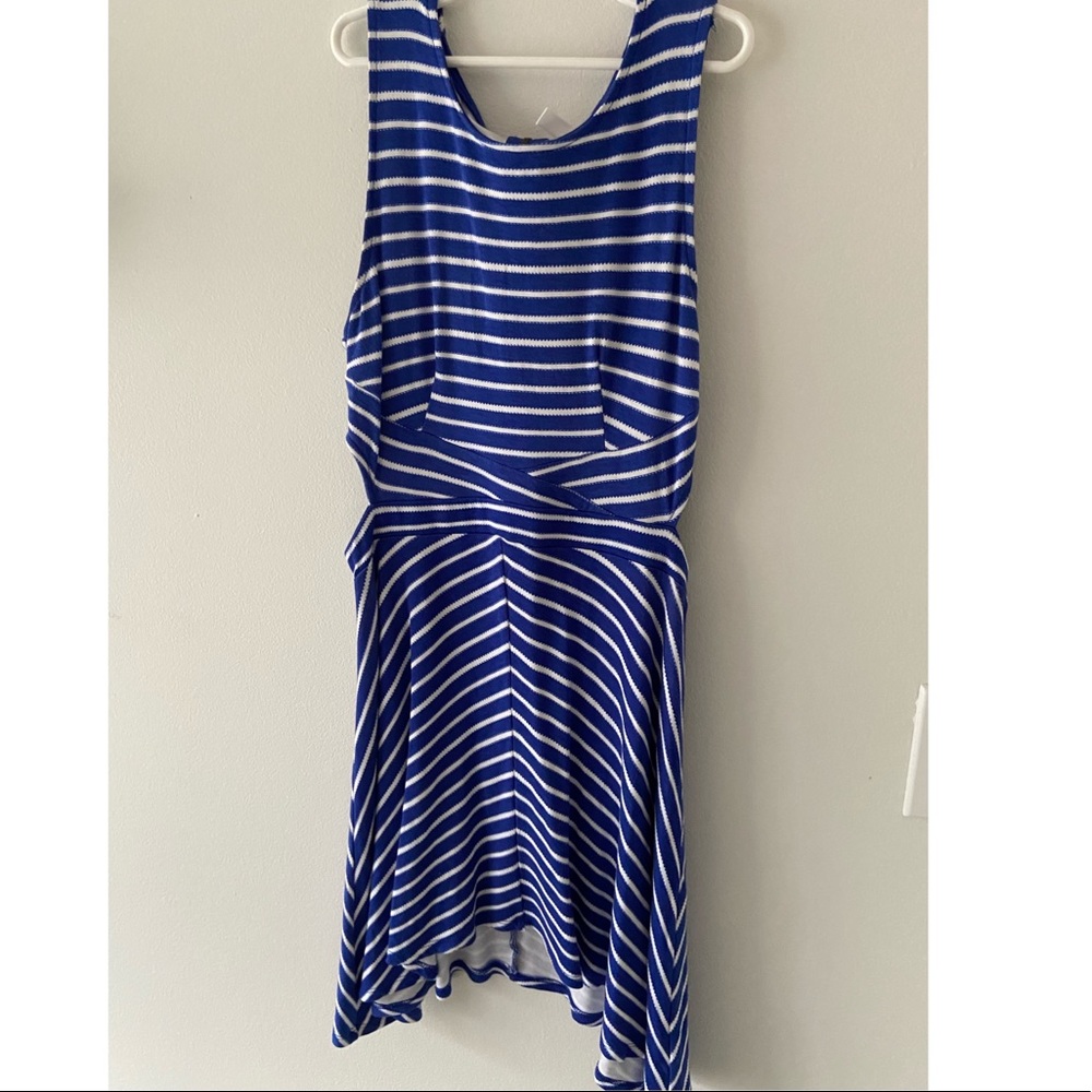 Blue Striped Dress